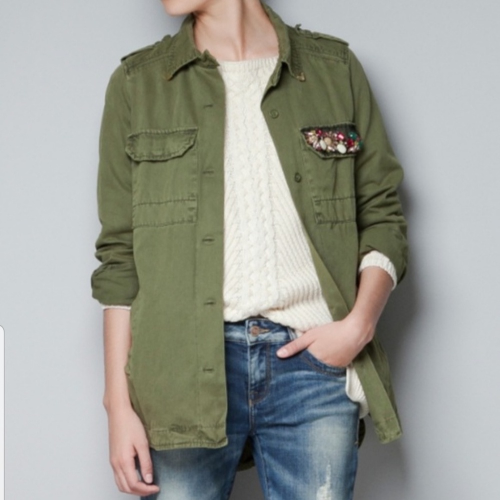 Zara Trafaluc Military Jacket